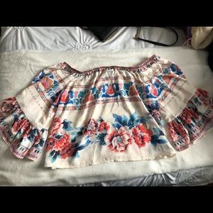 Floral Off the Shoulder Shirt